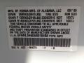 NH578: Taffeta White 2010 Honda Odyssey EX-L Color Code