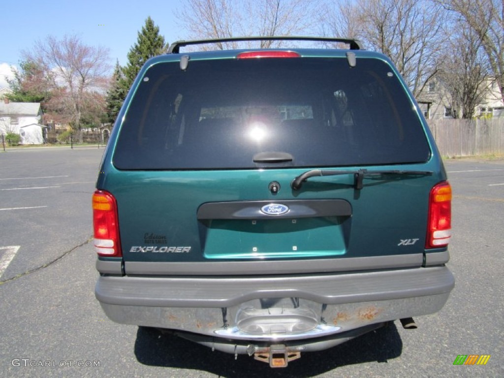 1999 Explorer XLT 4x4 - Tropic Green Metallic / Dark Graphite photo #6