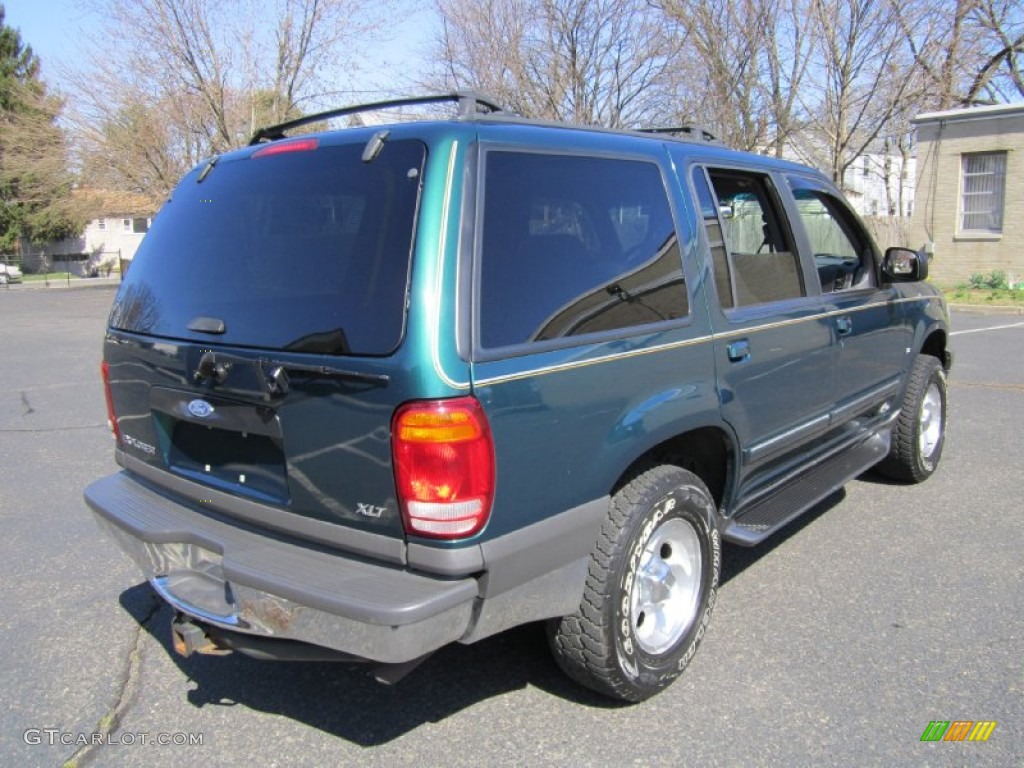 1999 Explorer XLT 4x4 - Tropic Green Metallic / Dark Graphite photo #7