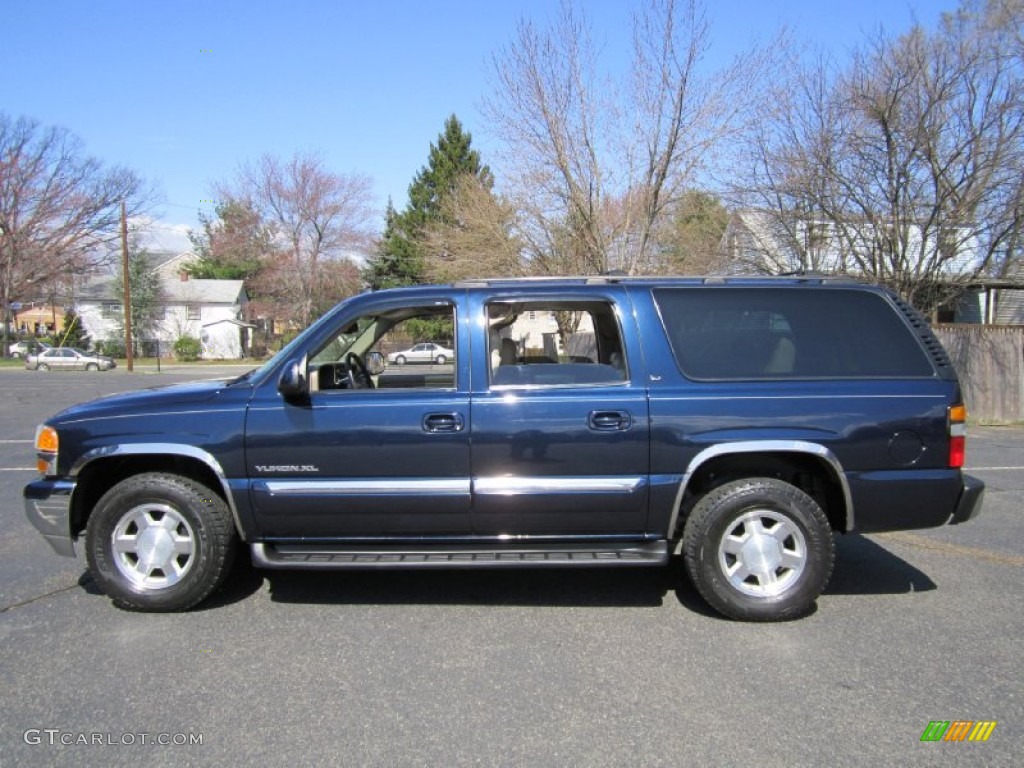 2004 Yukon XL 1500 SLT 4x4 - Deep Blue Metallic / Neutral/Shale photo #3