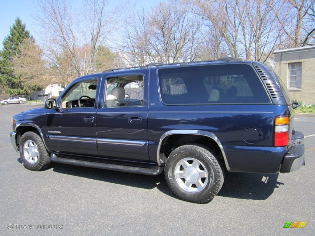 2004 Yukon XL 1500 SLT 4x4 - Deep Blue Metallic / Neutral/Shale photo #4