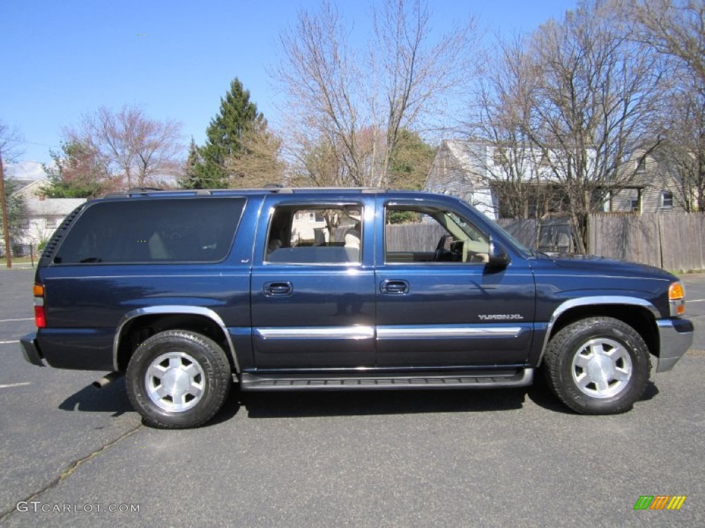 2004 Yukon XL 1500 SLT 4x4 - Deep Blue Metallic / Neutral/Shale photo #9