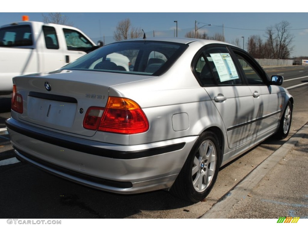 2000 3 Series 323i Sedan - Titanium Silver Metallic / Grey photo #6