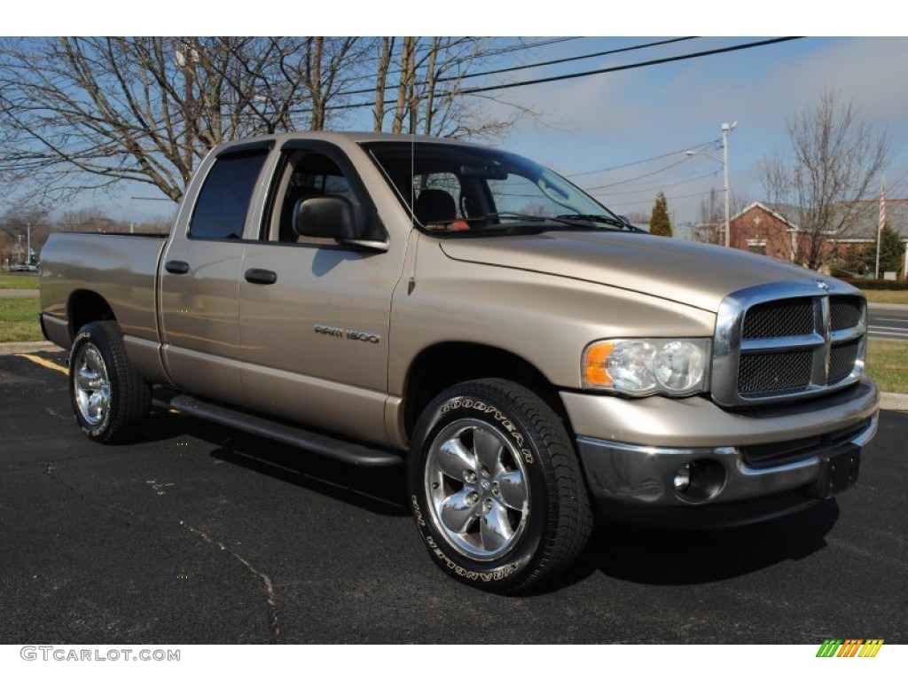 Light Almond Pearl 2003 Dodge Ram 1500 SLT Quad Cab 4x4 Exterior Photo #62613104