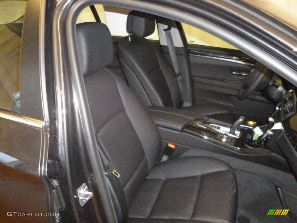 2012 5 Series 528i xDrive Sedan - Dark Graphite Metallic II / Black photo #10