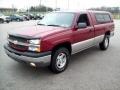 2004 Sport Red Metallic Chevrolet Silverado 1500 LS Regular Cab 4x4  photo #9