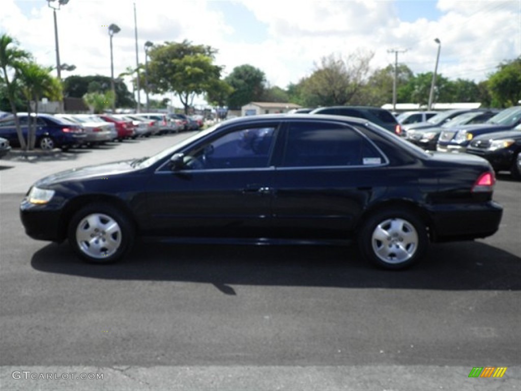 2001 Accord EX V6 Sedan - Nighthawk Black Pearl / Quartz Gray photo #6