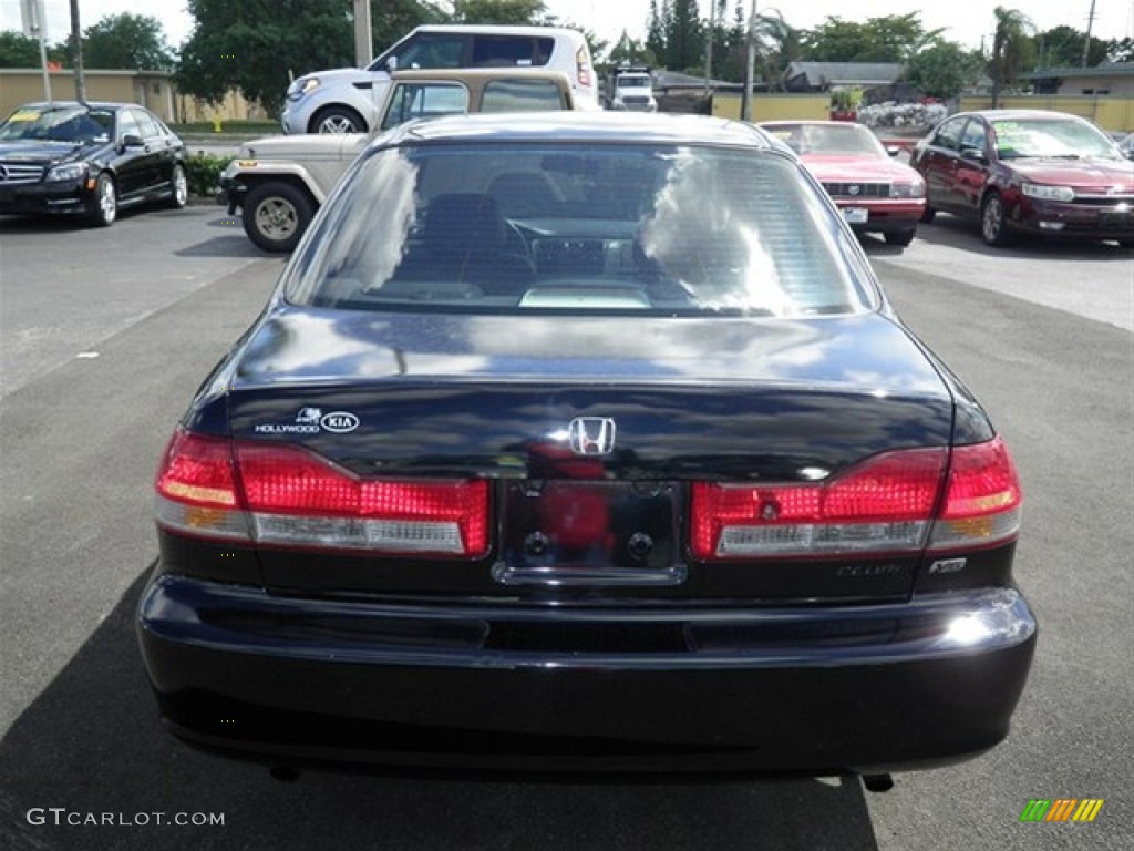 2001 Accord EX V6 Sedan - Nighthawk Black Pearl / Quartz Gray photo #9