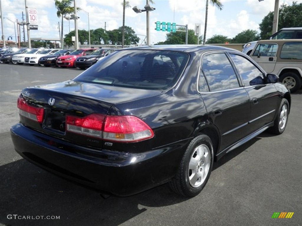2001 Accord EX V6 Sedan - Nighthawk Black Pearl / Quartz Gray photo #11