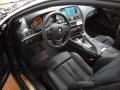 Black Nappa Leather Prime Interior Photo for 2012 BMW 6 Series #62615648