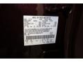 FQ: Bordeaux Reserve Red Metallic 2011 Ford Edge SEL Color Code