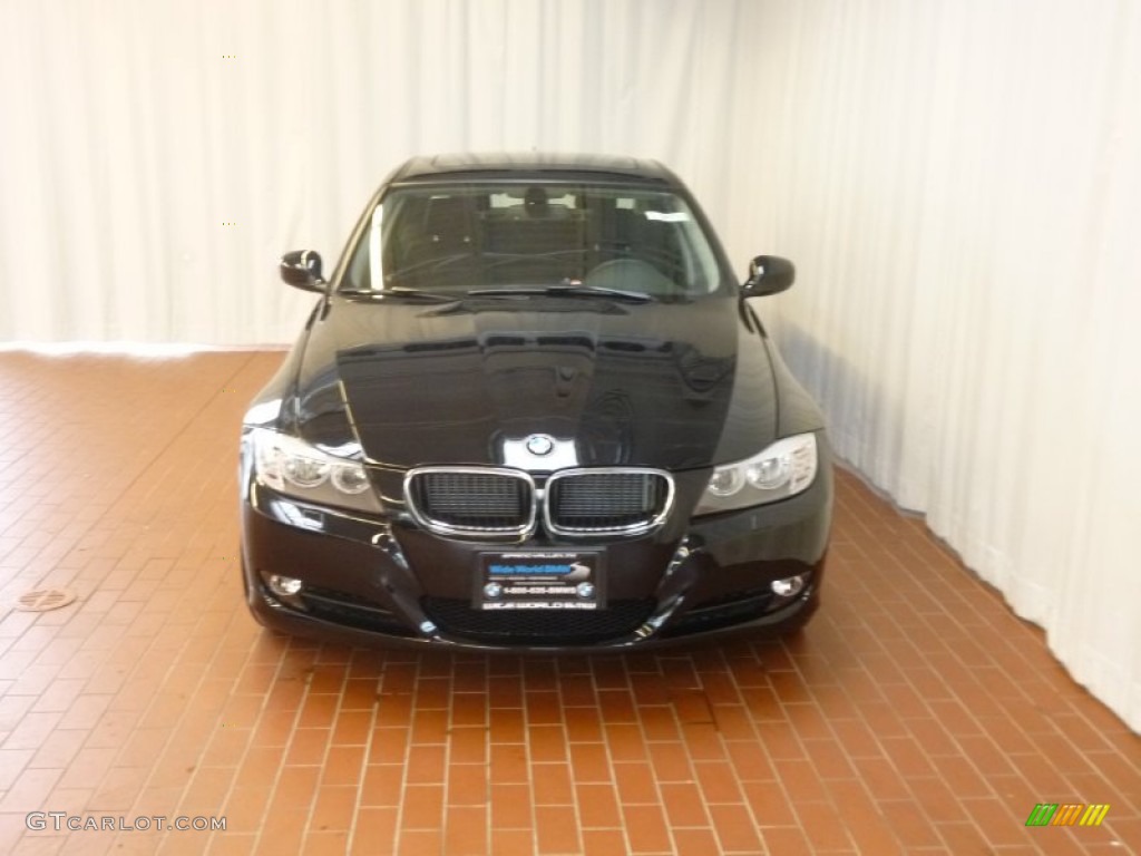 2011 3 Series 328i xDrive Sedan - Jet Black / Black photo #2