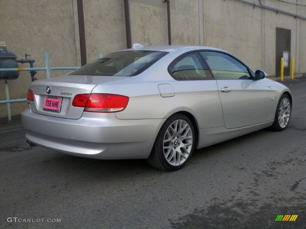 2009 3 Series 328i Coupe - Titanium Silver Metallic / Black photo #2