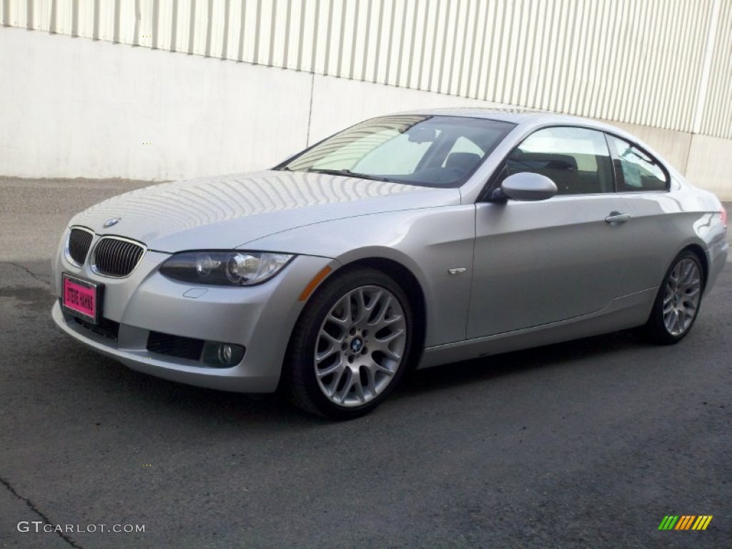 2009 3 Series 328i Coupe - Titanium Silver Metallic / Black photo #5