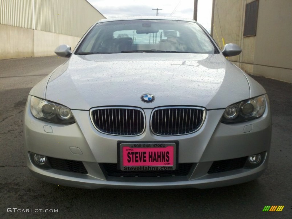 2009 3 Series 328i Coupe - Titanium Silver Metallic / Black photo #6