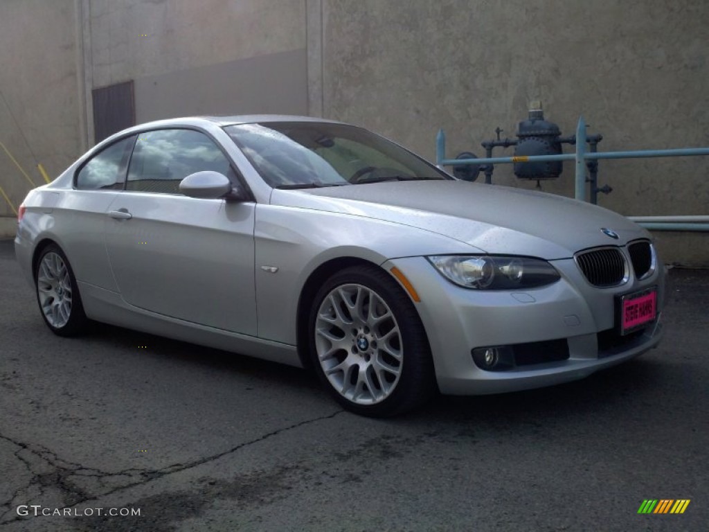 2009 3 Series 328i Coupe - Titanium Silver Metallic / Black photo #28