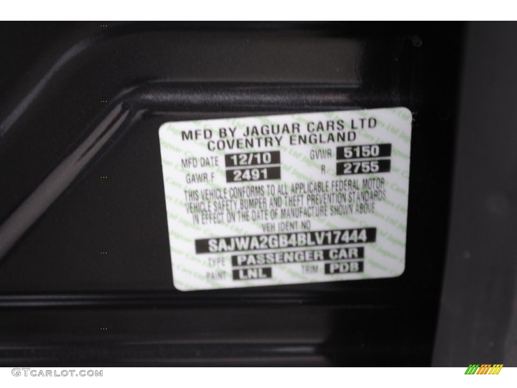 LNL 2011 Jaguar XJ XJL Parts