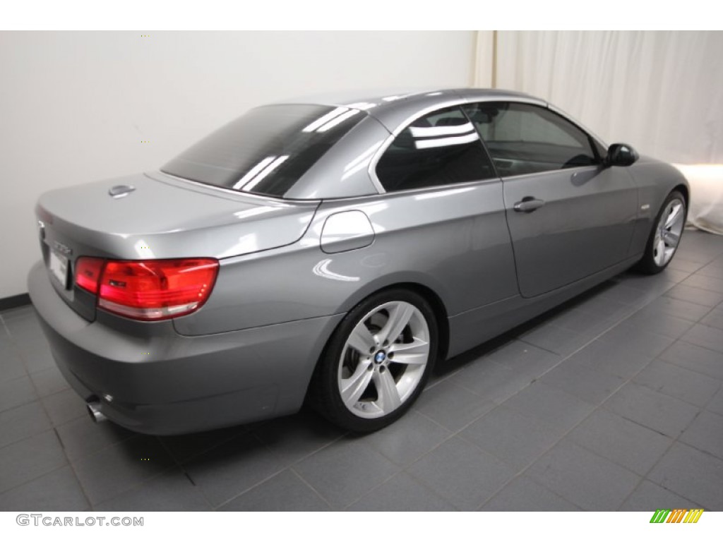 2009 3 Series 335i Convertible - Space Grey Metallic / Black photo #14