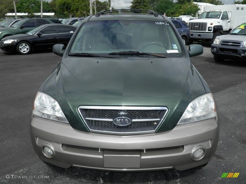 2003 Sorento EX - Ivy Green Metallic / Gray photo #3