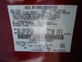 RR: Ruby Red Metallic 2013 Ford Taurus SEL AWD Color Code
