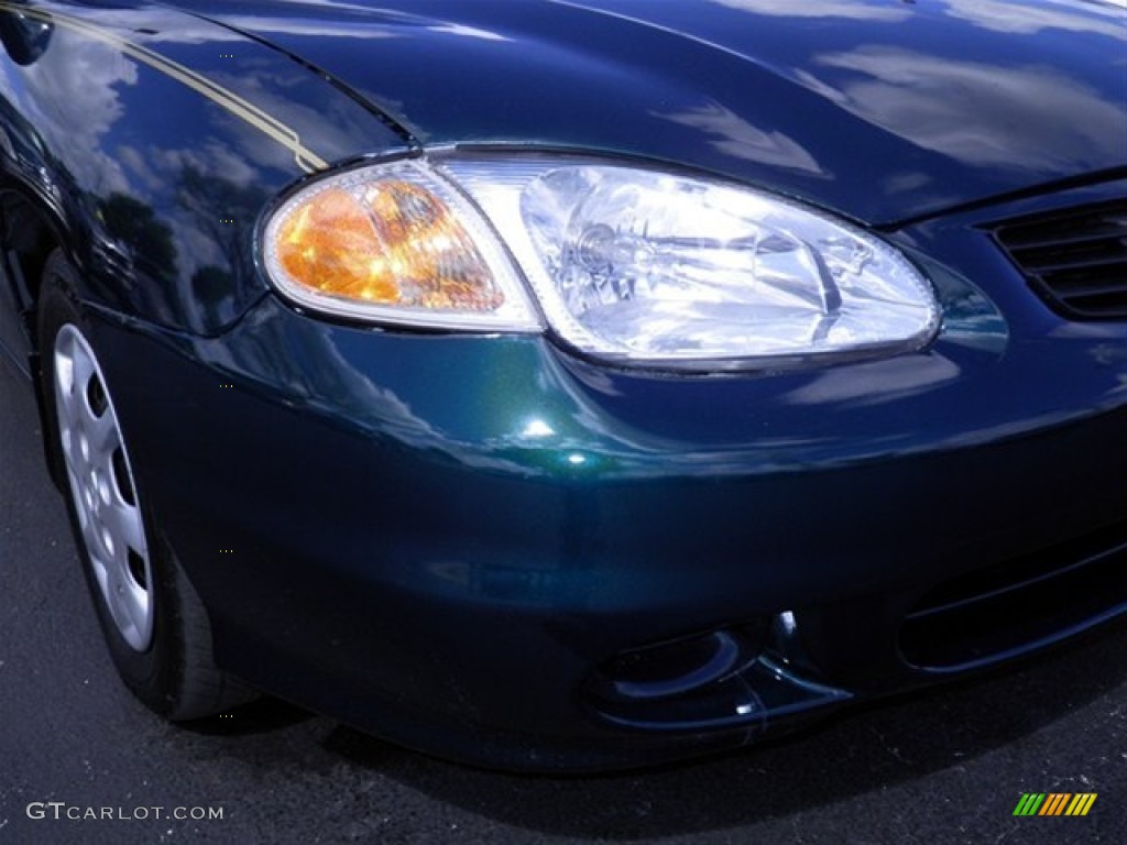 2000 Elantra GLS Sedan - Forest Green / Gray photo #2