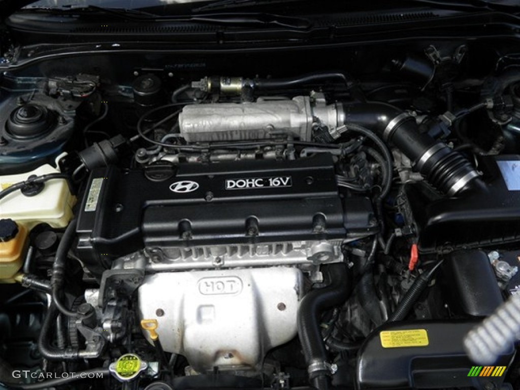 2000 Elantra GLS Sedan - Forest Green / Gray photo #19