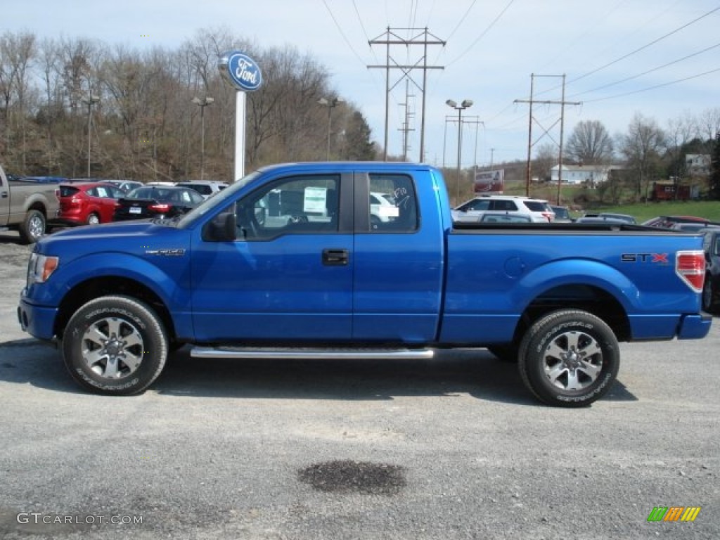 Blue Flame Metallic 2012 Ford F150 STX SuperCab 4x4 Exterior Photo #62618477