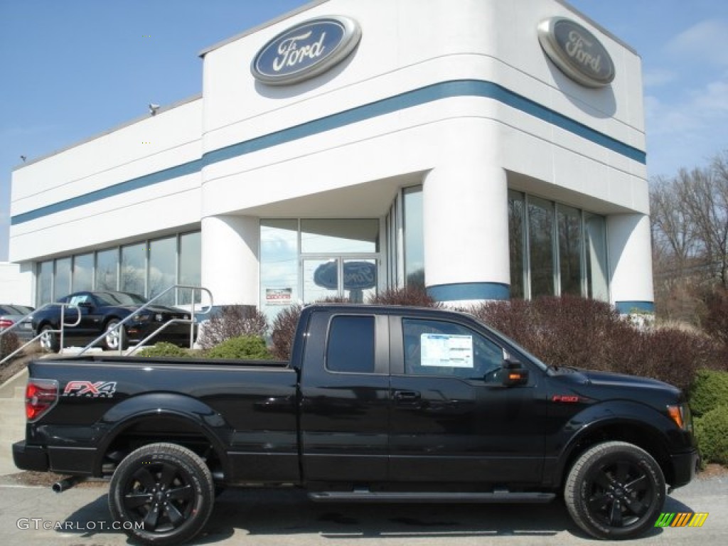 Tuxedo Black Metallic 2012 Ford F150 FX4 SuperCab 4x4 Exterior Photo #62618618