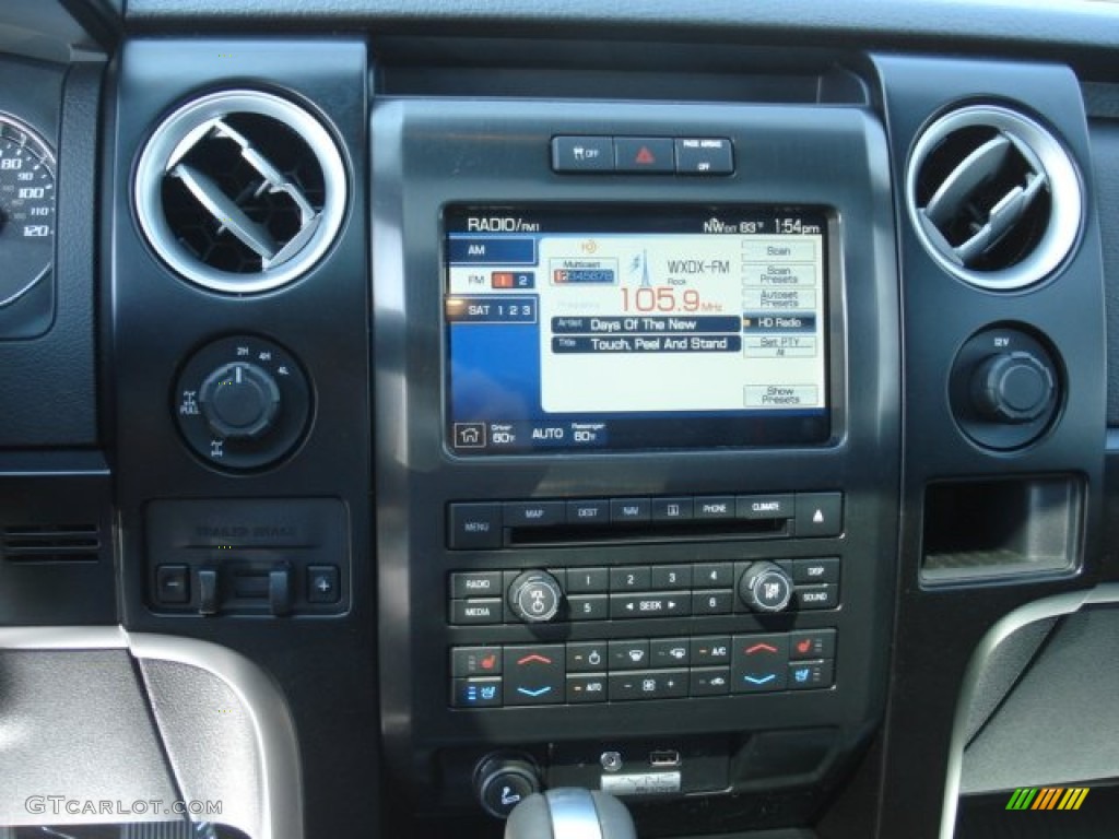 2012 Ford F150 FX4 SuperCab 4x4 FX Sport Appearance Black/Red Dashboard Photo #62618750