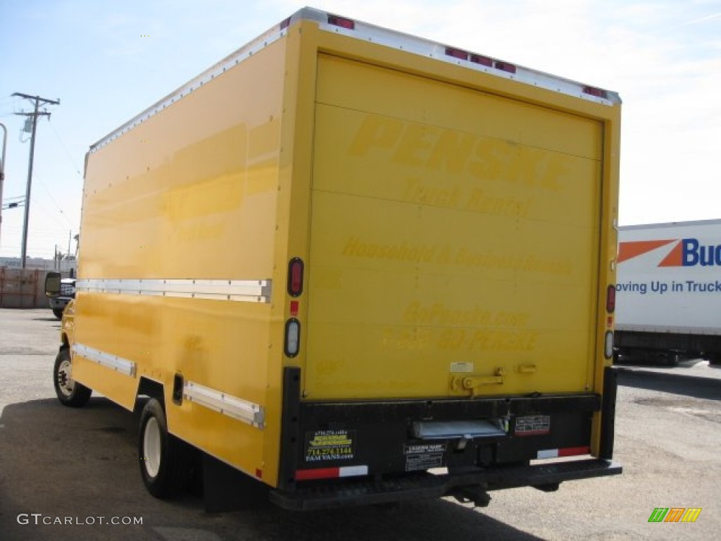 2008 E Series Cutaway E350 Commercial Moving Truck - Yellow / Medium Flint photo #6