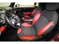 Black/Rooster Red Interior Photo for 2009 Mini Cooper #62619854