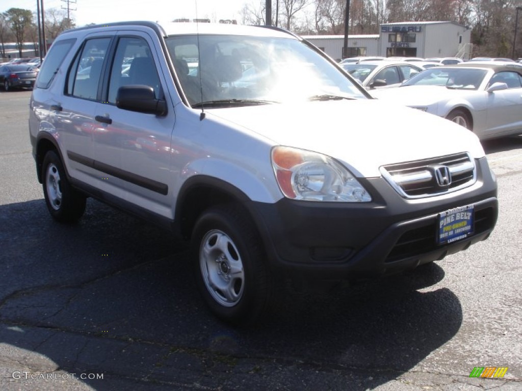 2003 CR-V LX 4WD - Satin Silver Metallic / Black photo #3