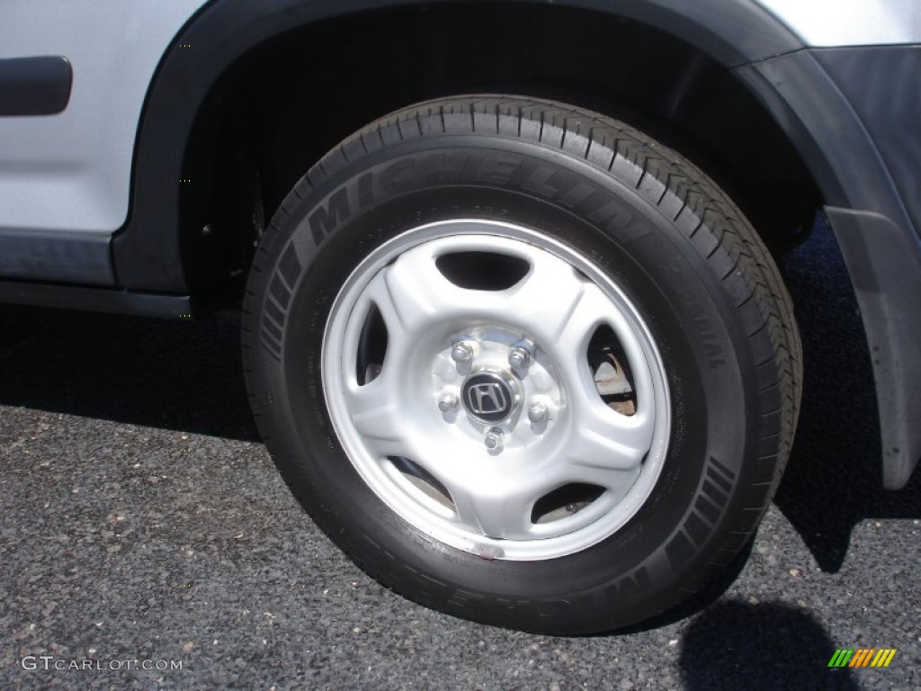 2003 CR-V LX 4WD - Satin Silver Metallic / Black photo #8