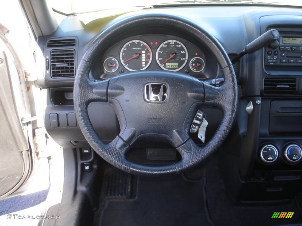 2003 CR-V LX 4WD - Satin Silver Metallic / Black photo #13