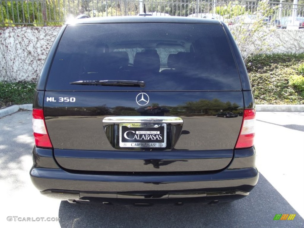 2005 ML 350 4Matic - Black / Charcoal photo #4
