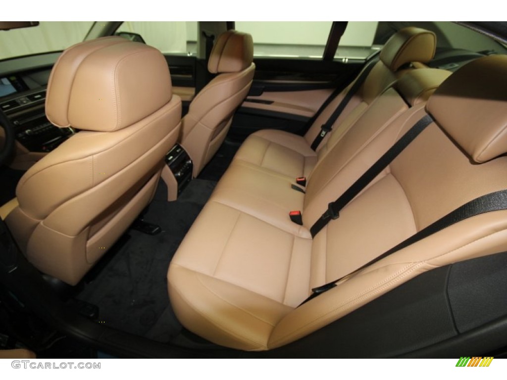 2012 7 Series 740i Sedan - Black Sapphire Metallic / Saddle/Black photo #11