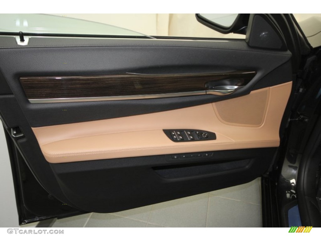 2012 7 Series 740i Sedan - Black Sapphire Metallic / Saddle/Black photo #12