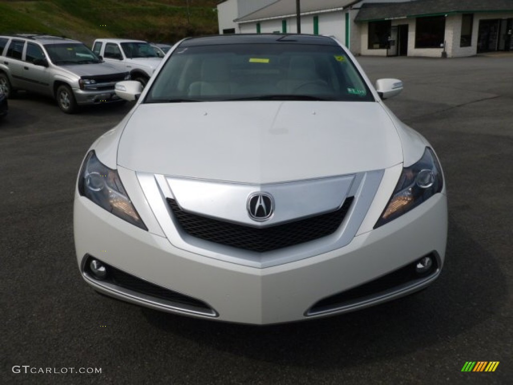 2011 ZDX Technology SH-AWD - Aspen White Pearl / Taupe photo #2