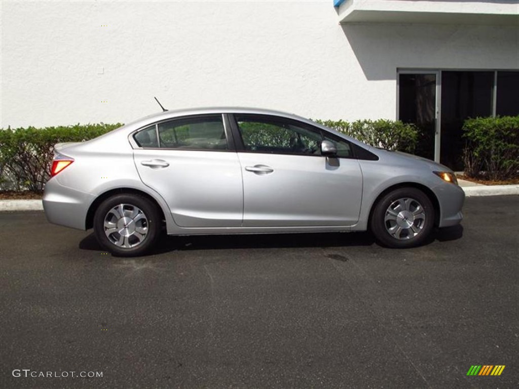 Alabaster Silver Metallic 2012 Honda Civic Hybrid-L Sedan Exterior Photo #62622662