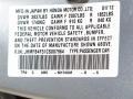 NH700M: Alabaster Silver Metallic 2012 Honda Civic Hybrid-L Sedan Color Code