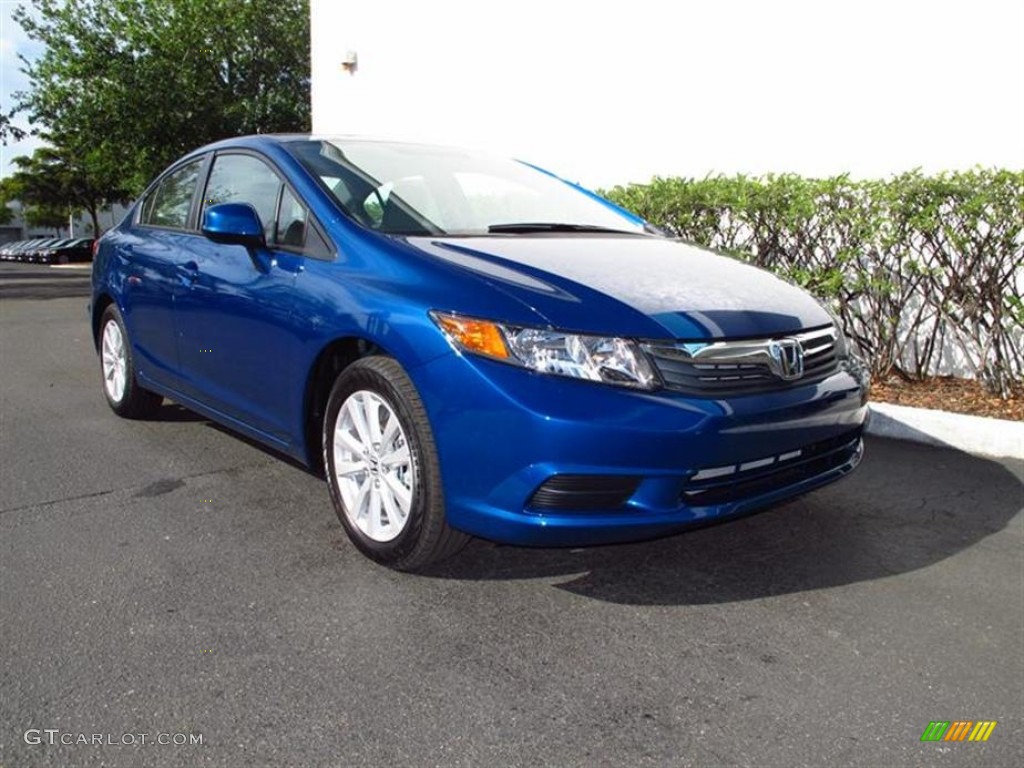Dyno Blue Pearl 2012 Honda Civic EX Sedan Exterior Photo #62624039