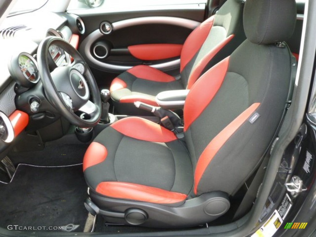 2009 Cooper S Clubman - Midnight Black / Black/Rooster Red photo #15