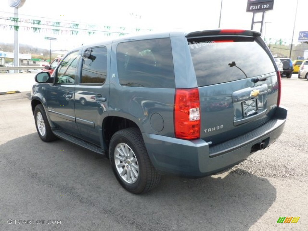 2009 Tahoe Hybrid 4x4 - Blue Granite Metallic / Ebony photo #5