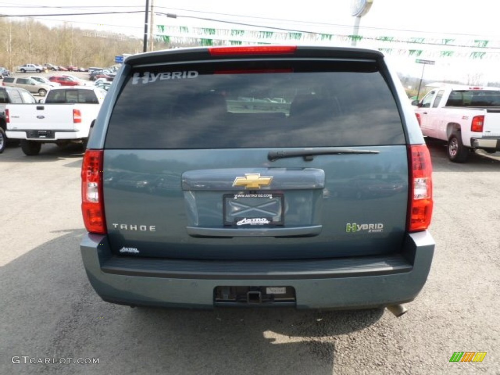 2009 Tahoe Hybrid 4x4 - Blue Granite Metallic / Ebony photo #6