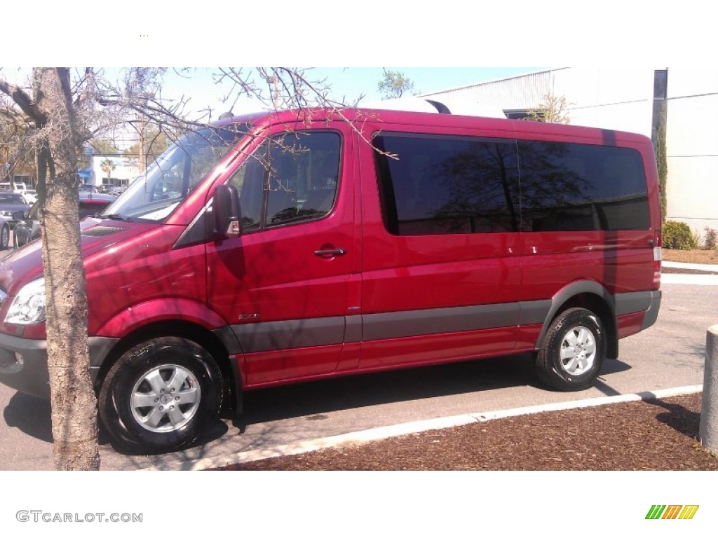 2012 Sprinter 2500 Passenger Van - Amber Red Metallic / Black Leatherette photo #2