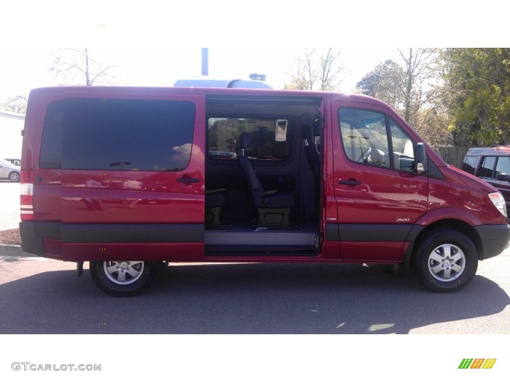 2012 Sprinter 2500 Passenger Van - Amber Red Metallic / Black Leatherette photo #3