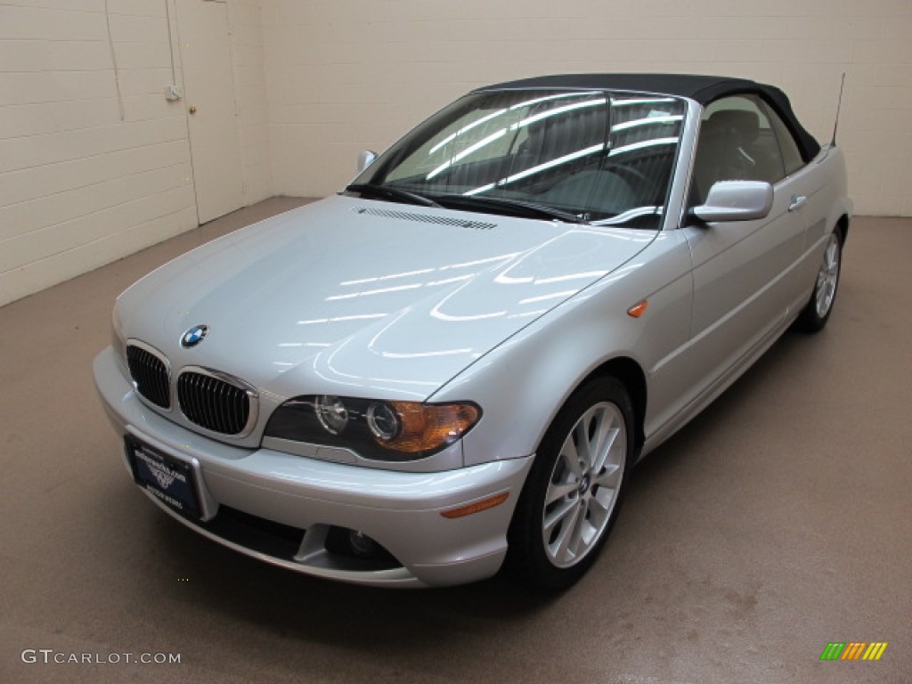 2004 3 Series 330i Convertible - Silver Grey Metallic / Black photo #3