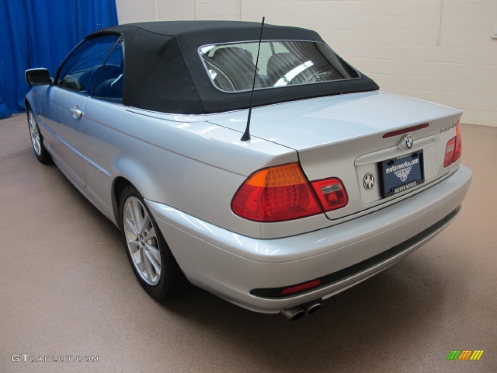 2004 3 Series 330i Convertible - Silver Grey Metallic / Black photo #5