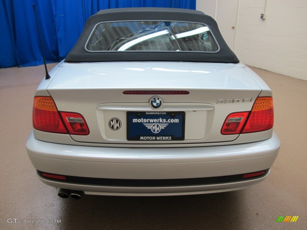 2004 3 Series 330i Convertible - Silver Grey Metallic / Black photo #6