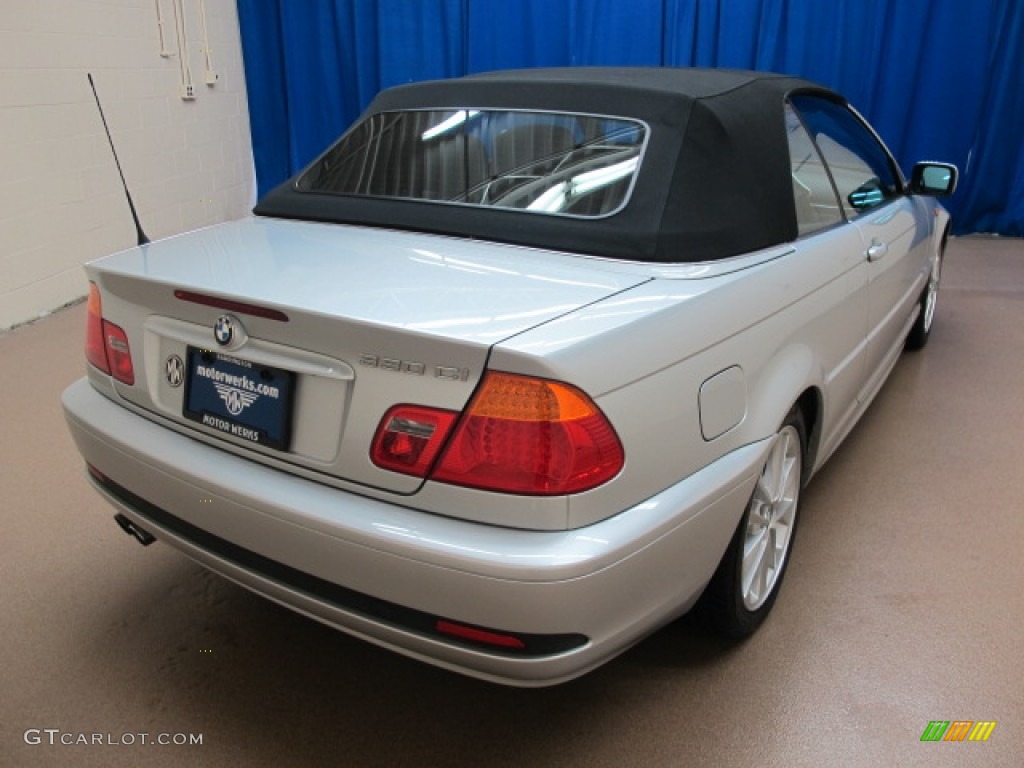 2004 3 Series 330i Convertible - Silver Grey Metallic / Black photo #7